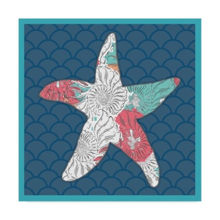 Lightboxjournal 'Pattern Starfish' Canvas Art,18x18